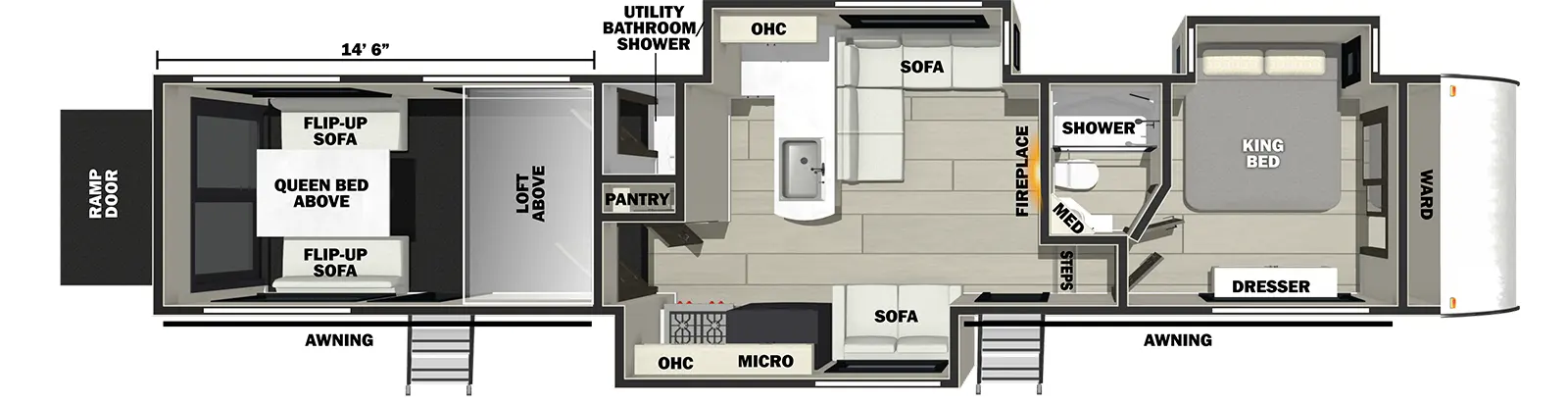 Vengeance Rogue Armored 391T145 Floorplan